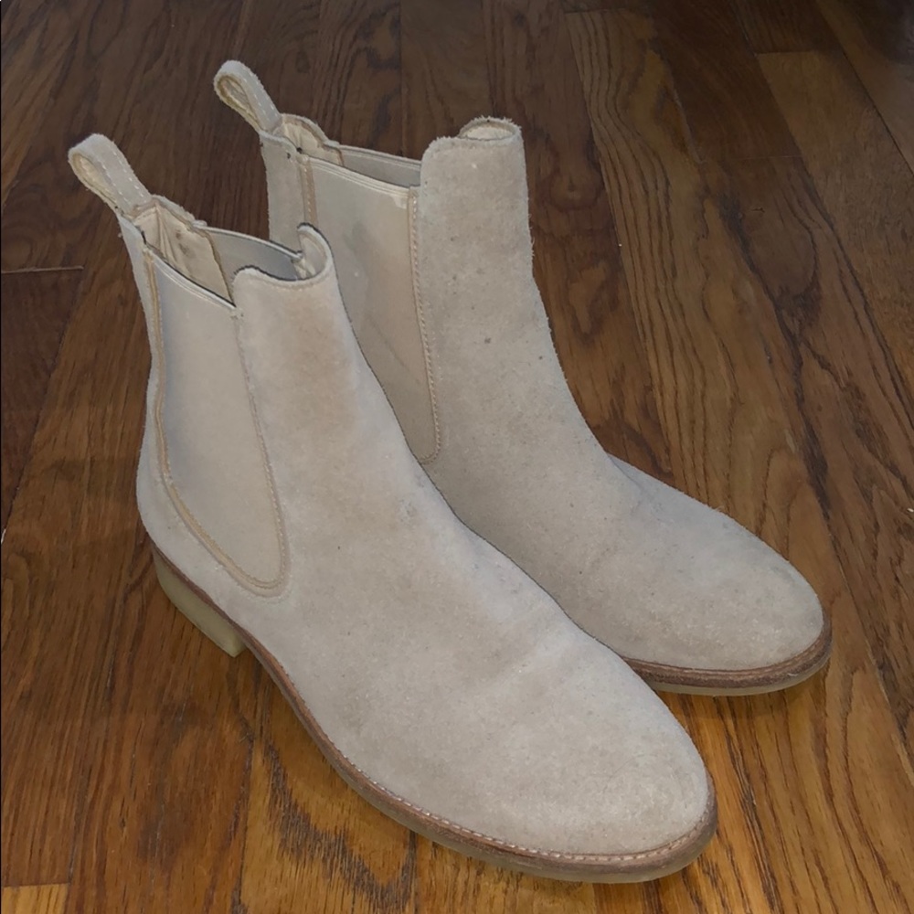 Beige Womens Chelsea Boots